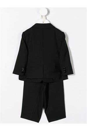 Black stretch virgin wool blend tuxedo suit DOLCE E GABBANA KIDS | L11U49FUBBGN0000